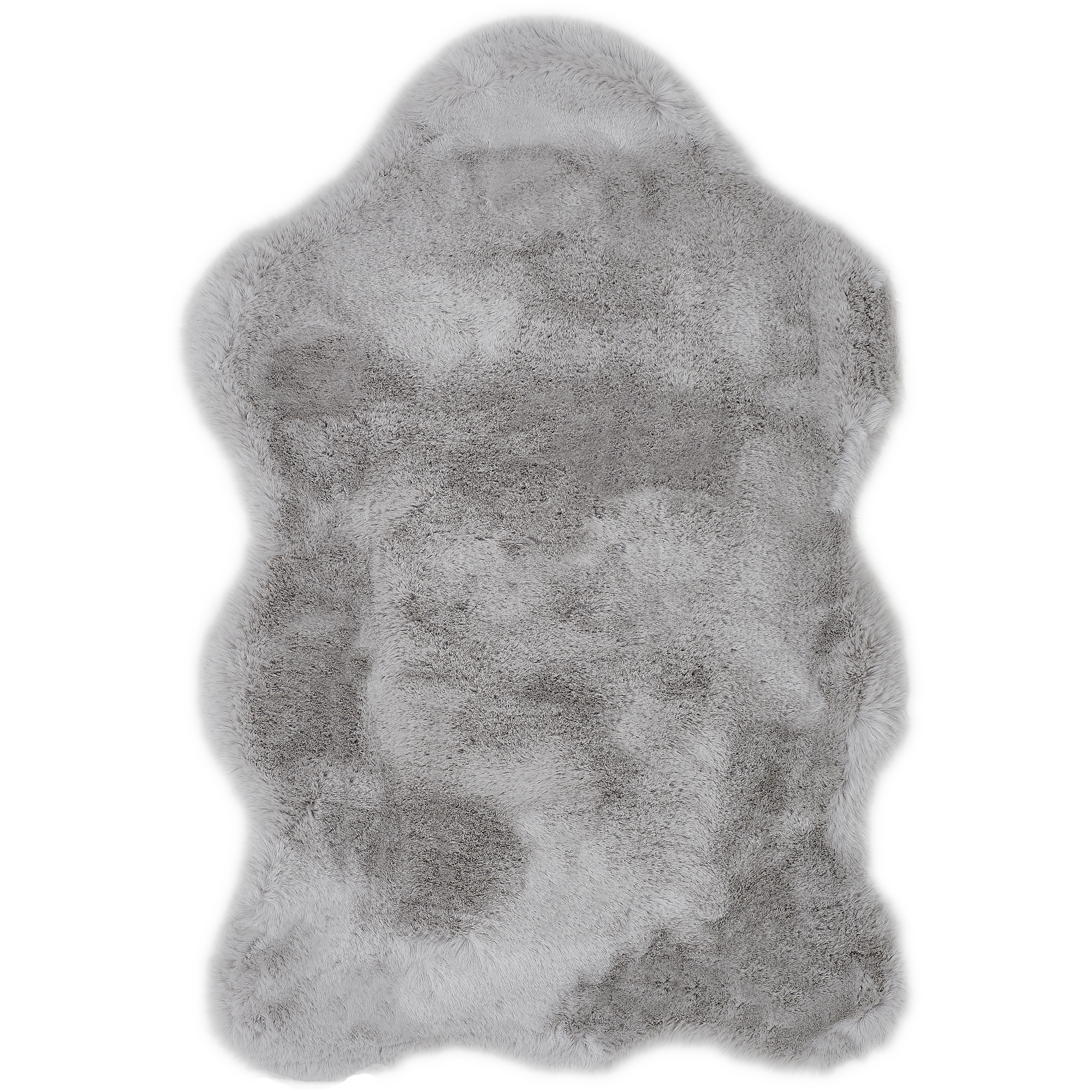Kunstfell-Teppich 'Coste' grau 55 x 80 cm