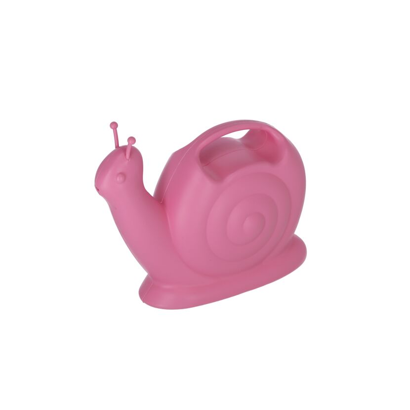 Gießkanne 'Schnecke' Kunststoff rosa 1,88 l