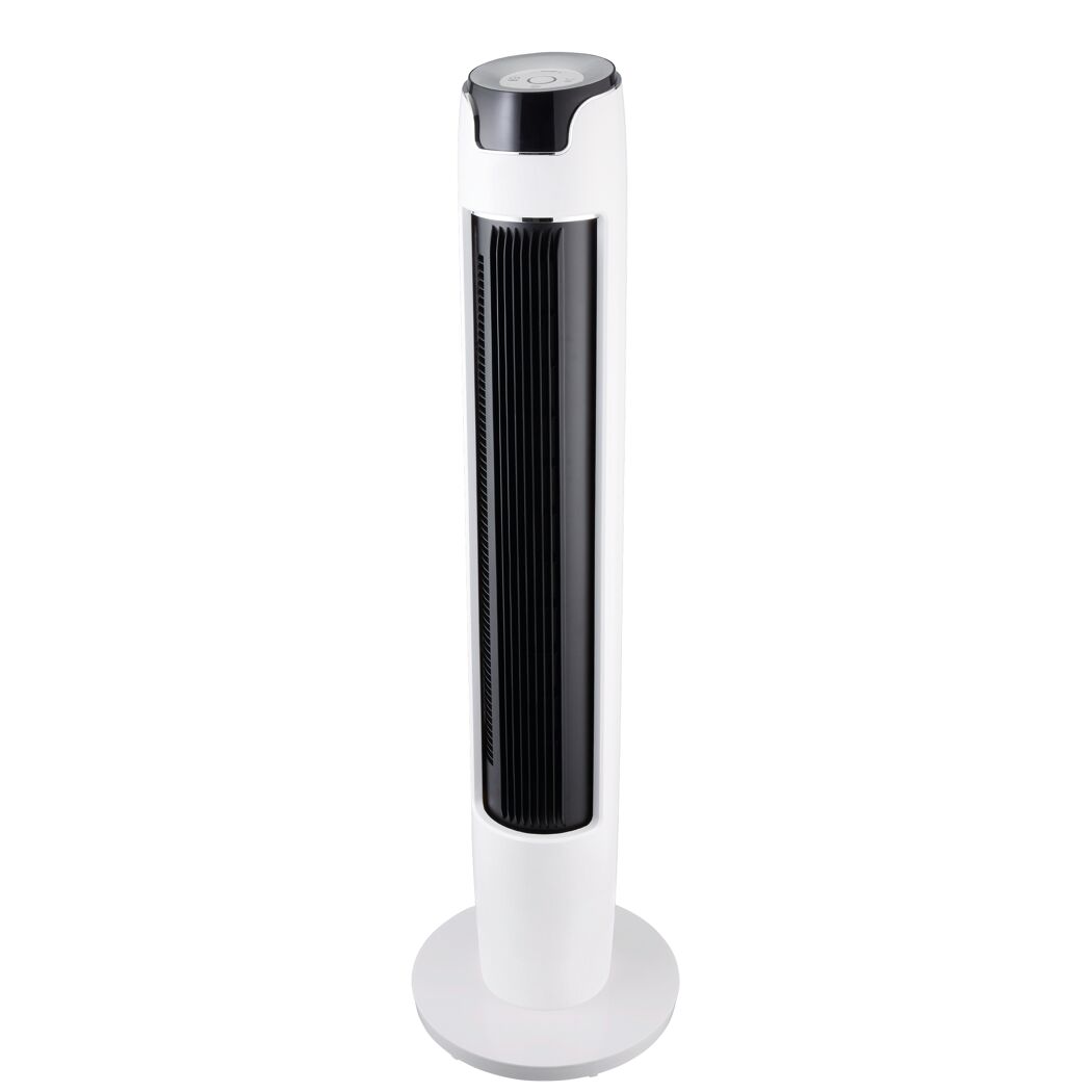 Turmventilator weiß/schwarz Ø 32 x 111 cm