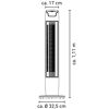 Turmventilator weiß/schwarz Ø 32 x 111 cm
