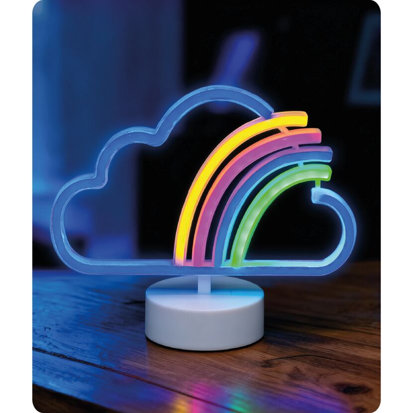 USB-Tischleuchte 'Regenbogen' Kunststoff 23,5 x 20 cm