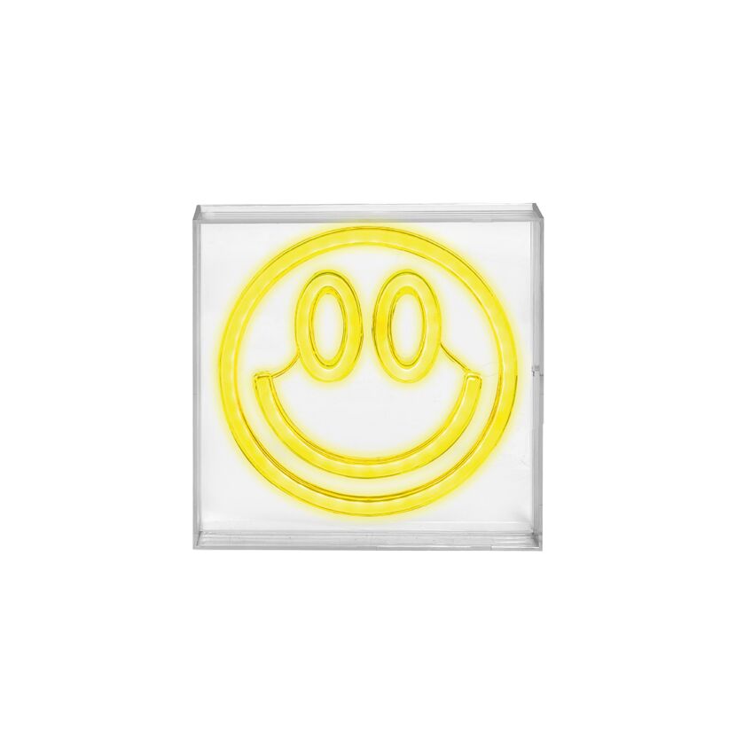USB-Tischleuchte 'Smiley' Kunststoff 18 x 18 cm