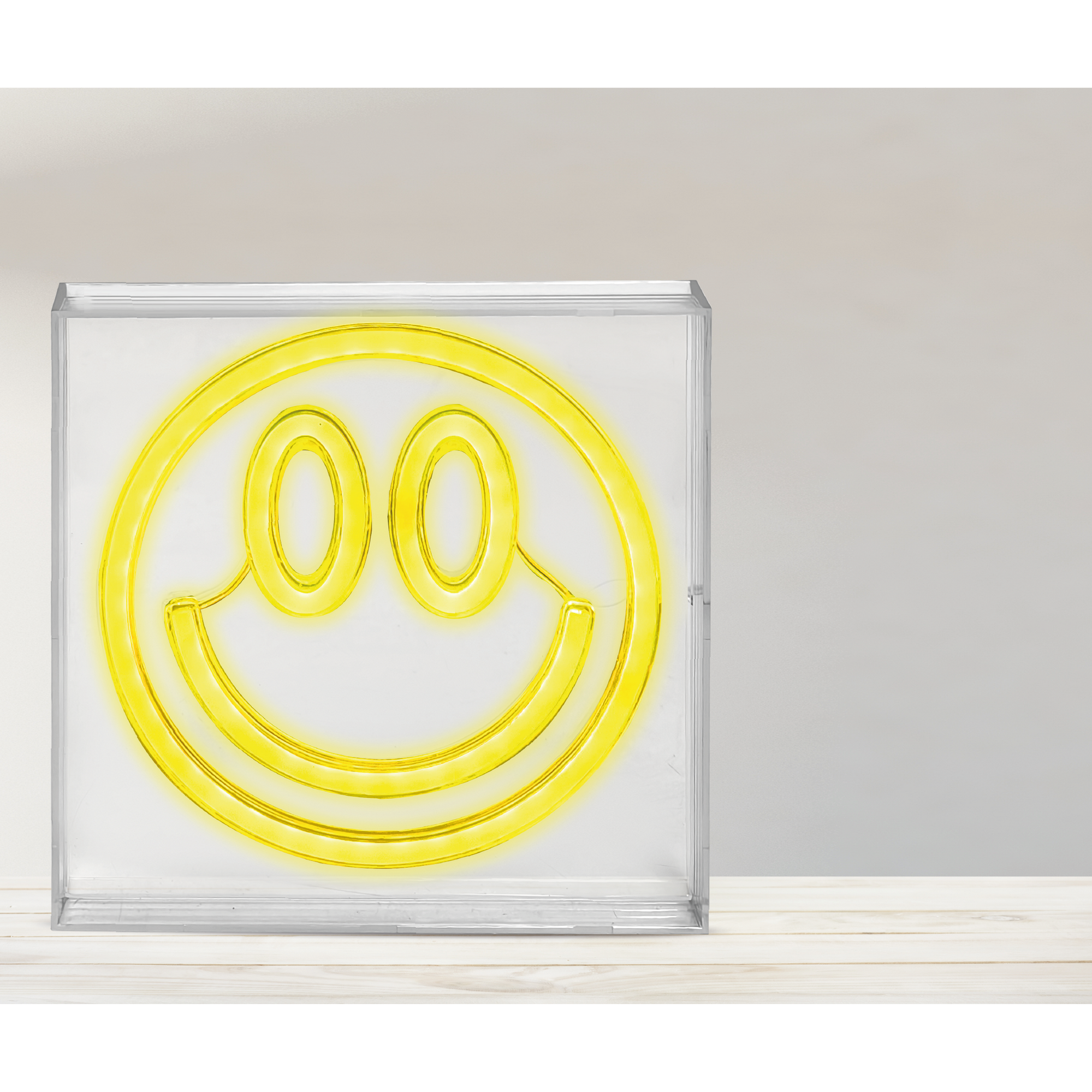 USB-Tischleuchte 'Smiley' Kunststoff 18 x 18 cm