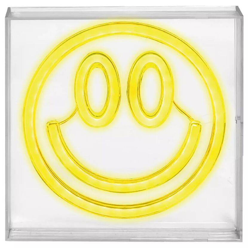 USB-Tischleuchte 'Smiley' Kunststoff 18 x 18 cm