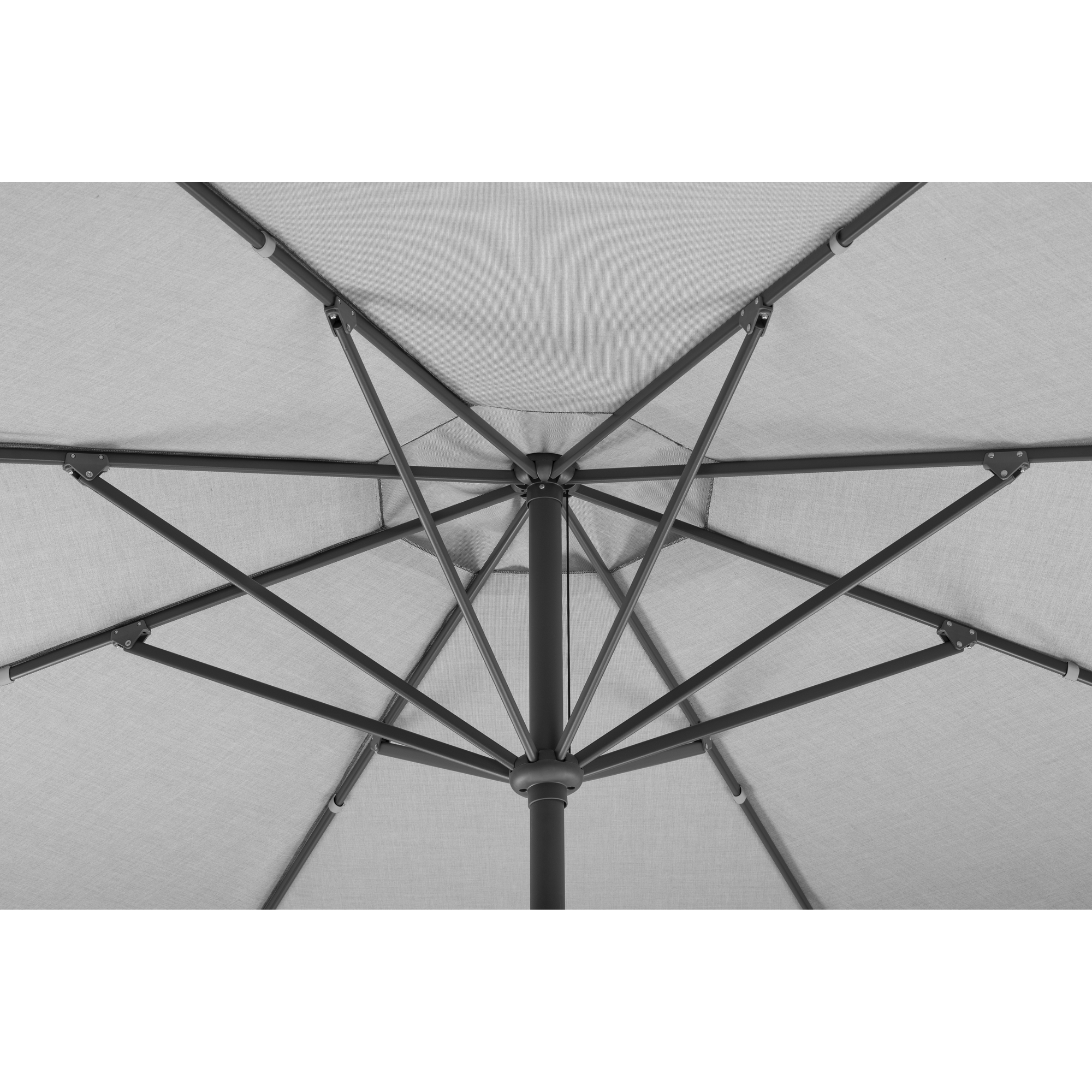 Marktschirm 'Korsika' silbern 270 x 270 cm