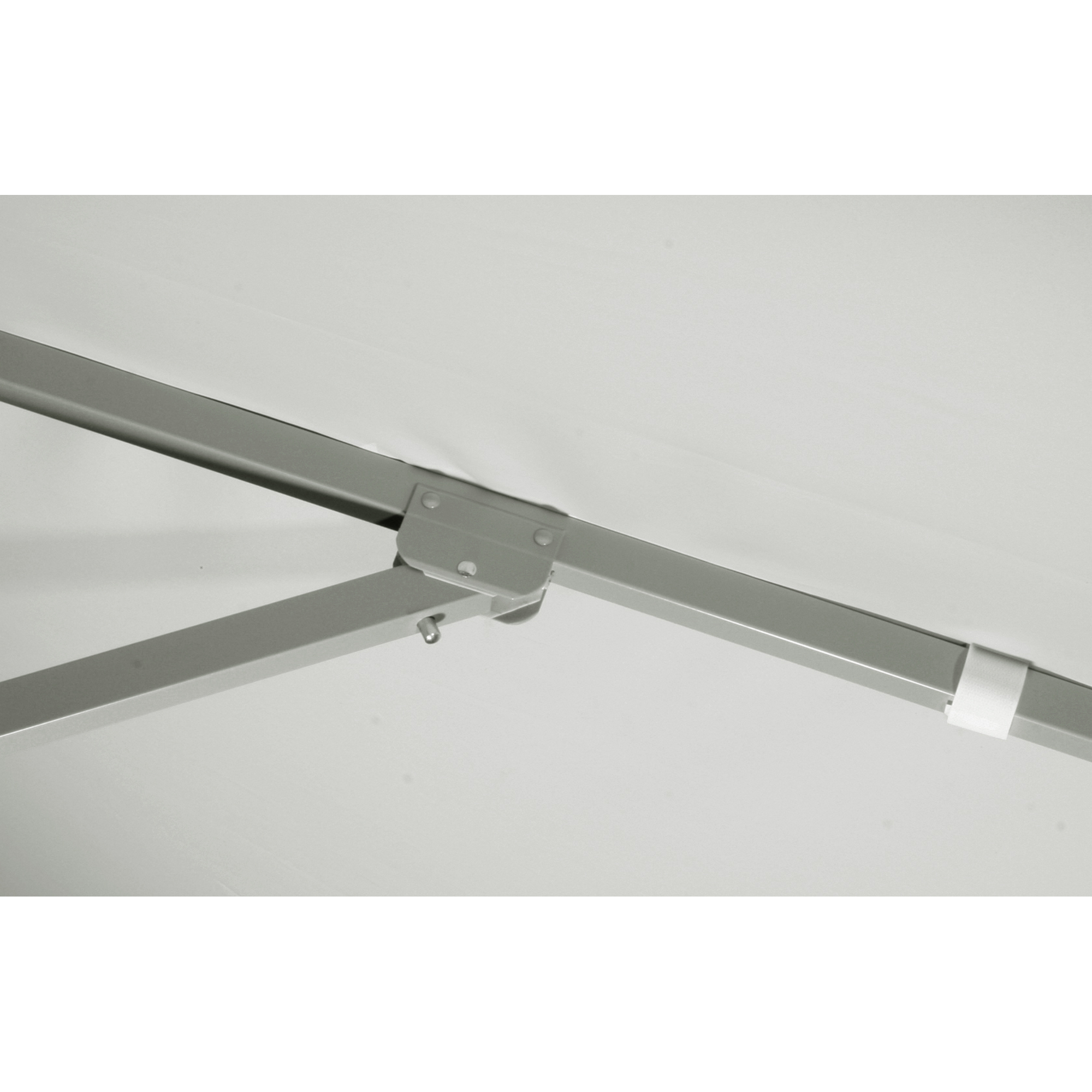 Marktschirm 'Quadro' hellgrau 300 x 300 cm