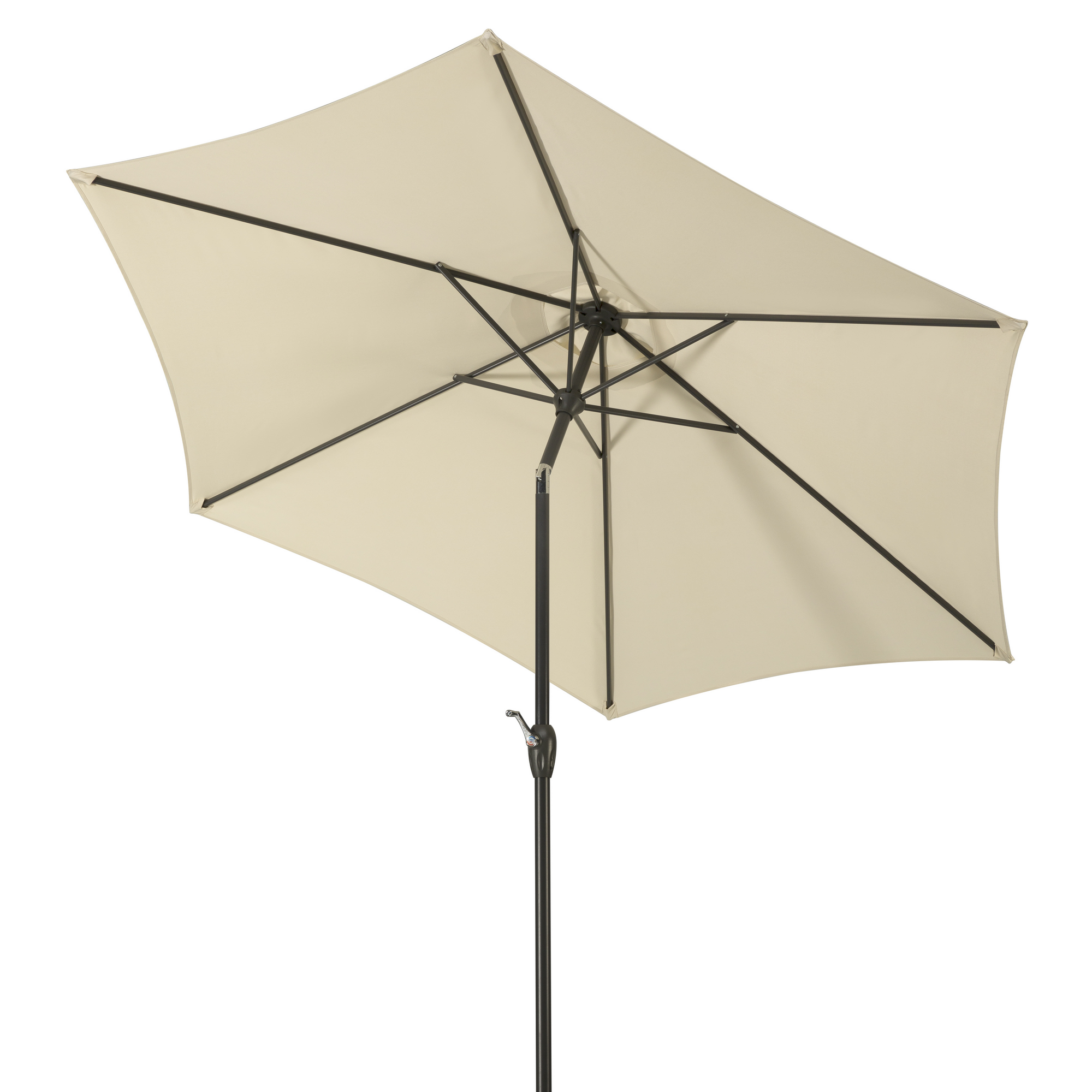 Marktschirm 'Napoli' naturfarben Ø 270 cm
