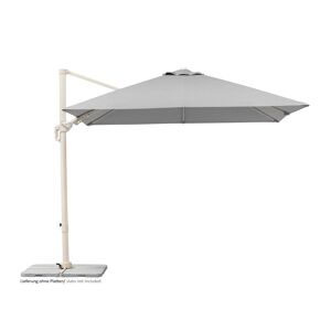 Ampelschirm 'Rhodos Twist Comfy' greige 300 x 300 cm