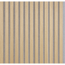Akustikpaneel 'Quanti' Eiche Vlies grau 2440 x 520 x 18 mm