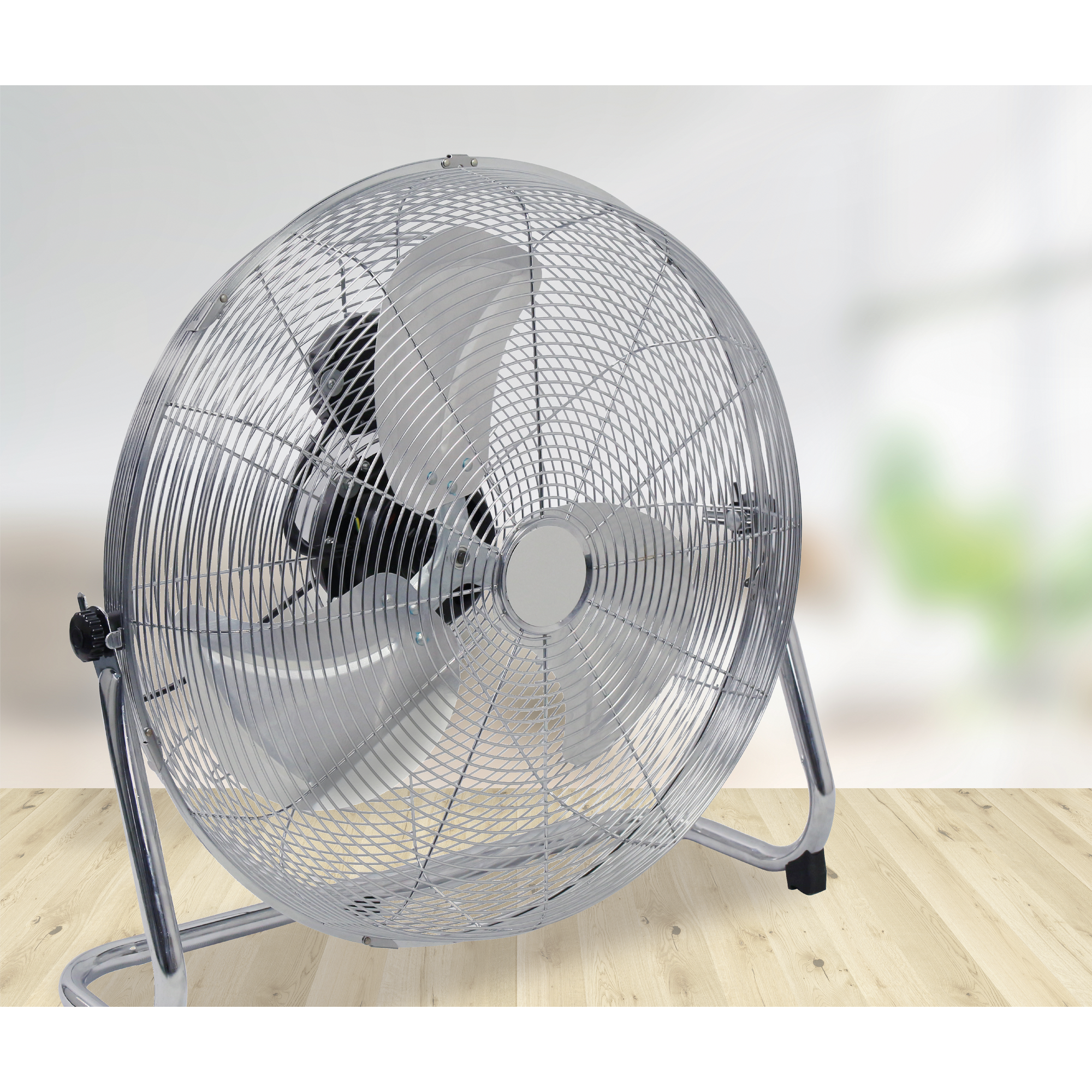 Windmaschine chromfarben Ø 51 x 53 cm