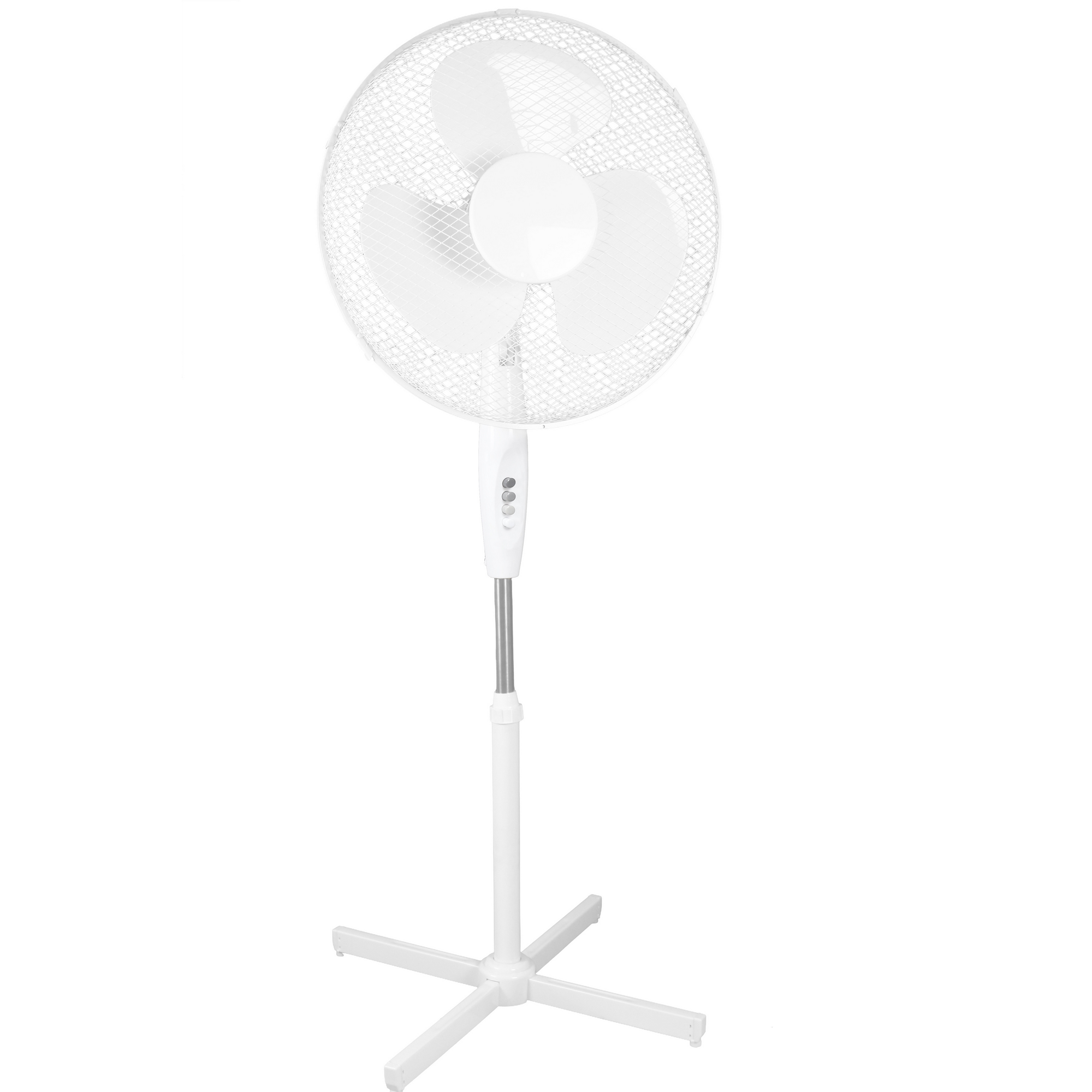 Standventilator weiß oszillierend Ø 43 x 110-125 cm