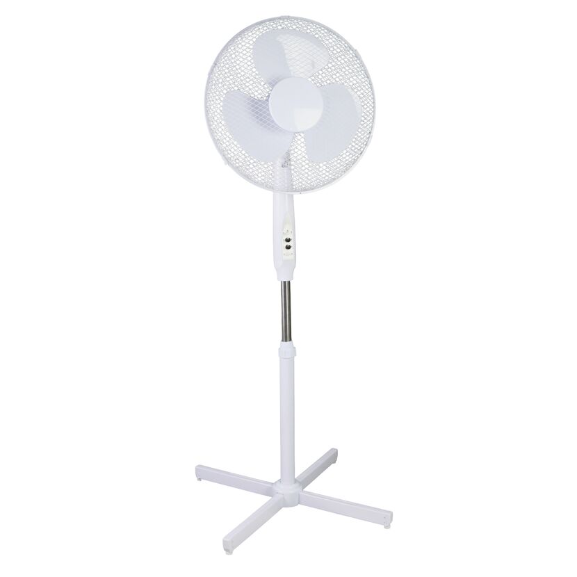 Standventilator weiß inkl. Fernbedienung Ø 42 x 110-125 cm