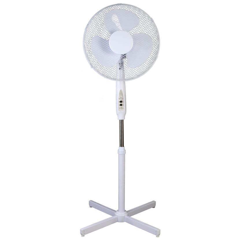 Standventilator weiß inkl. Fernbedienung Ø 42 x 110-125 cm