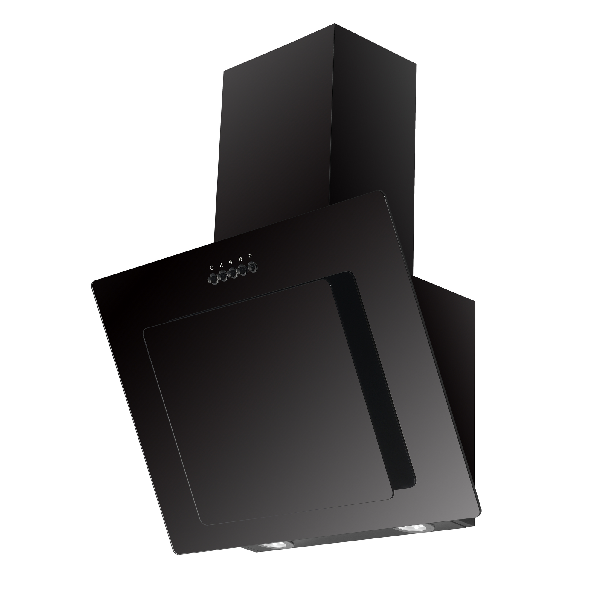 Küchenzeile 'Merle' mit E-Geräten KB210ESSSSC schwarz/eichefarben 210 cm