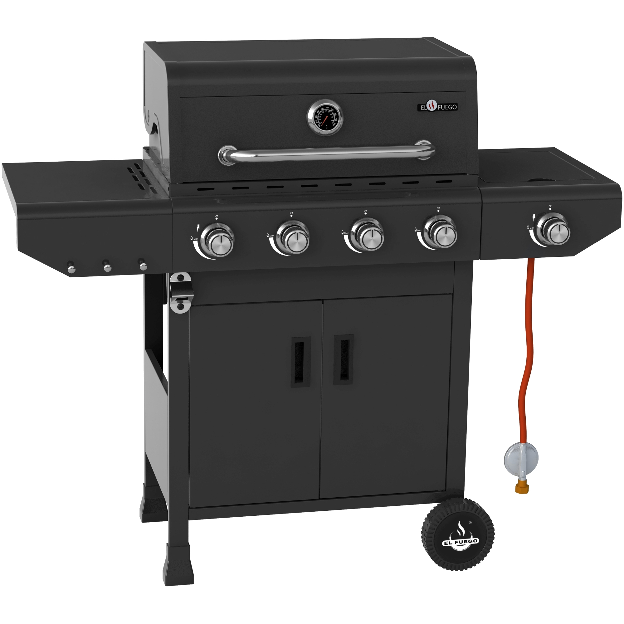 Gasgrill 'Laredo' schwarz 123,5 x 107,5 x 52 cm