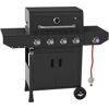 Gasgrill 'Laredo' schwarz 123,5 x 107,5 x 52 cm