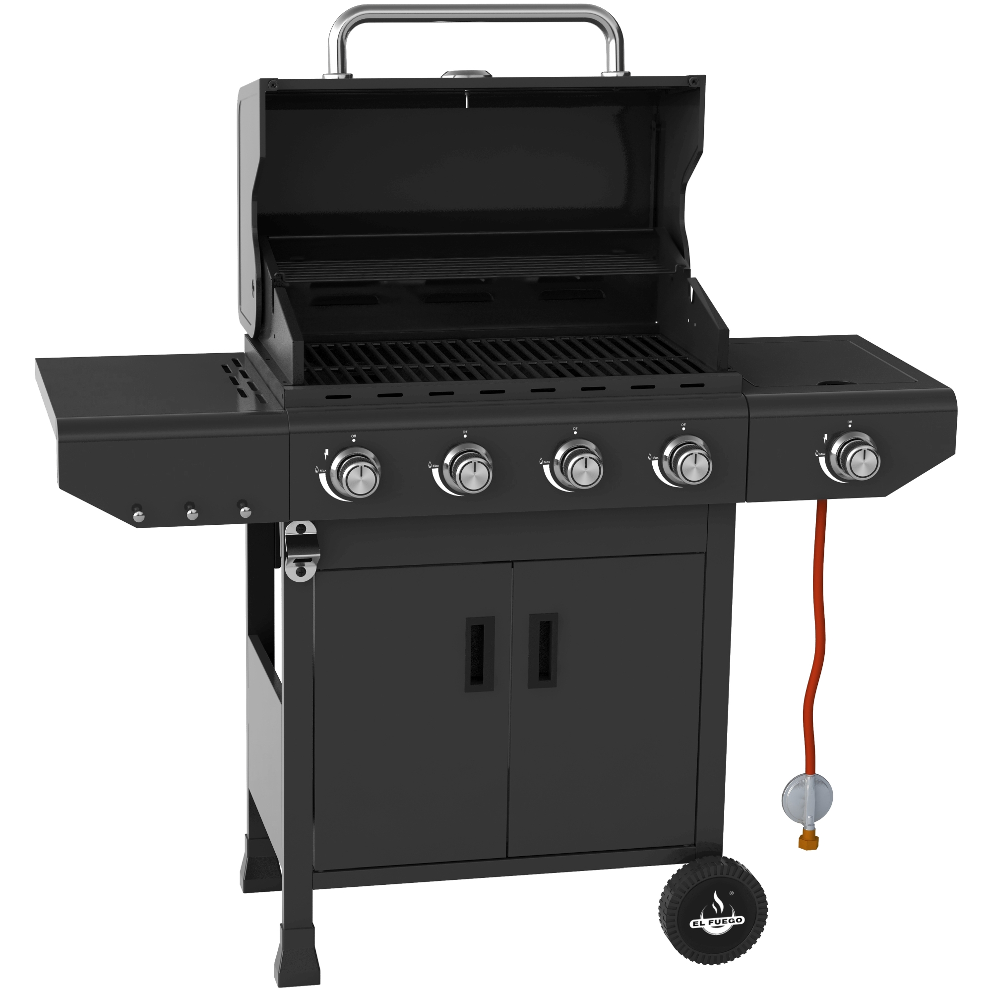 Gasgrill 'Laredo' schwarz 123,5 x 107,5 x 52 cm
