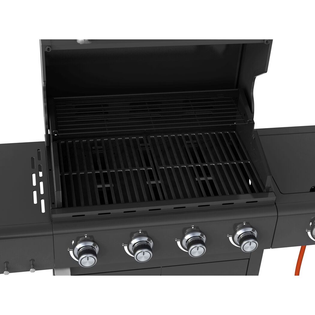 Gasgrill 'Laredo' schwarz 123,5 x 107,5 x 52 cm