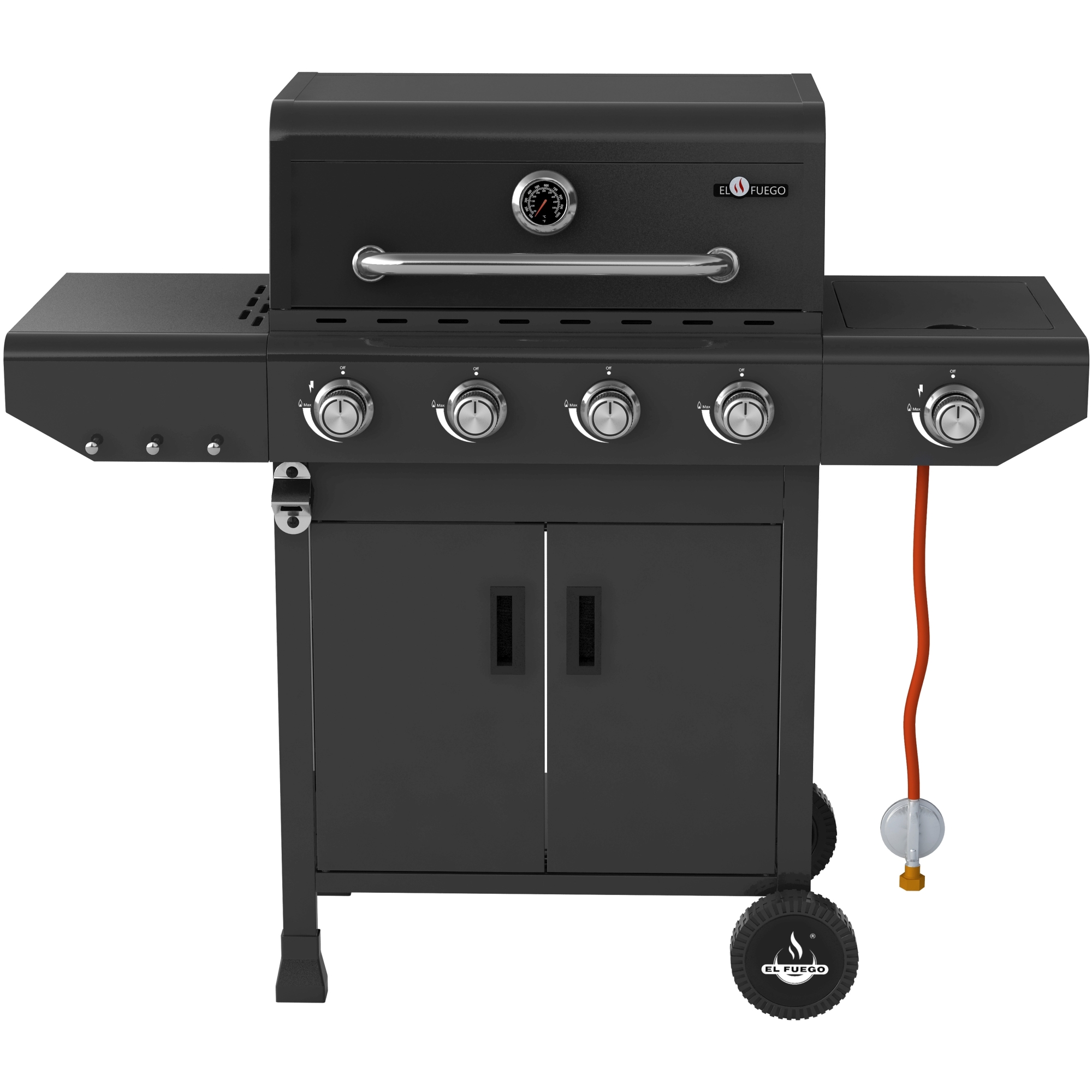 Gasgrill 'Laredo' schwarz 123,5 x 107,5 x 52 cm