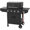 Gasgrill 'Laredo' schwarz 123,5 x 107,5 x 52 cm