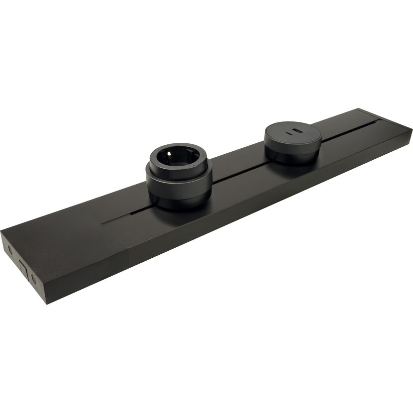Modulare Stromschiene schwarz 500 mm
