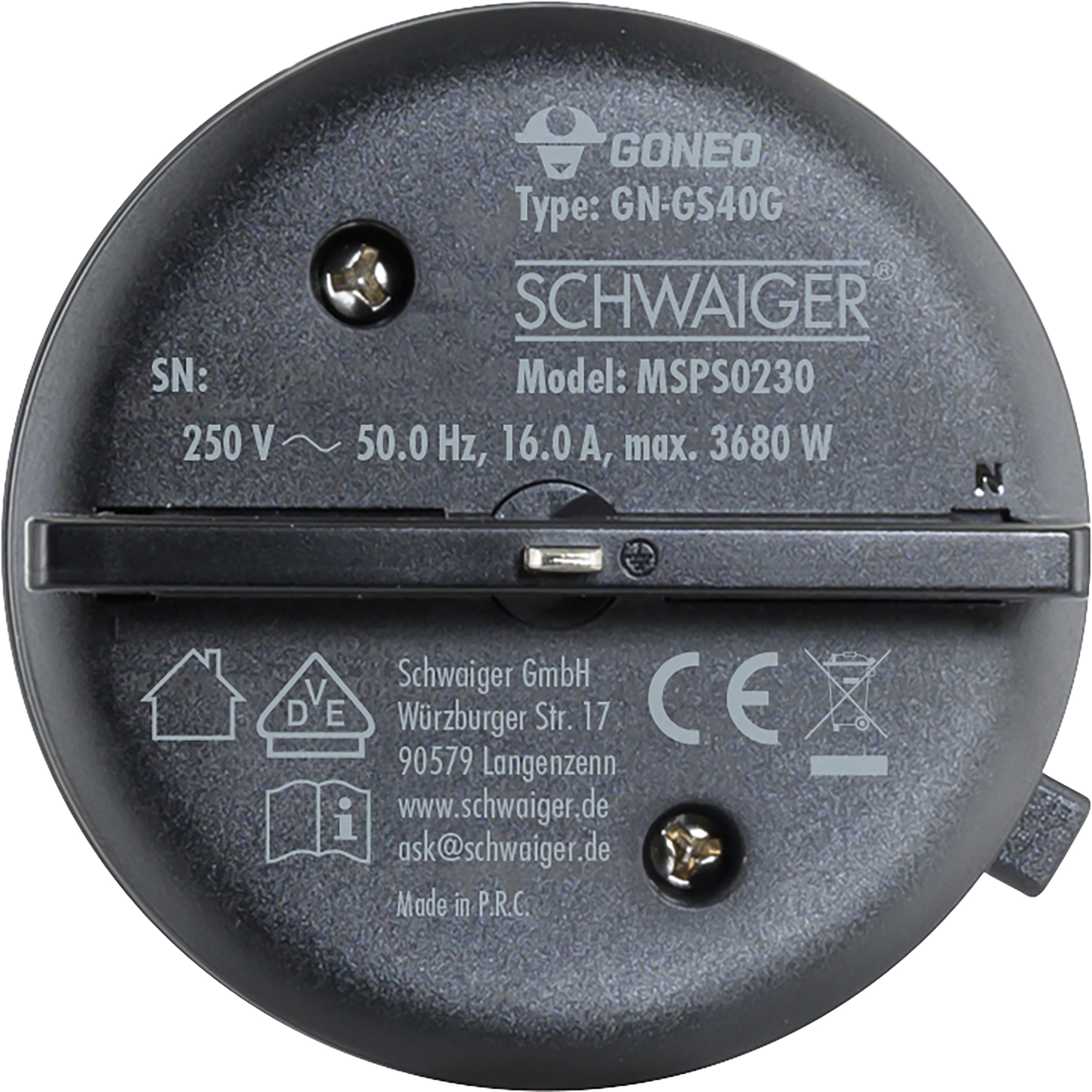 Steckdosen-Adapter für Stromschienen schwarz 230 V
