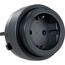 Steckdosen-Adapter für Stromschienen schwarz 230 V
