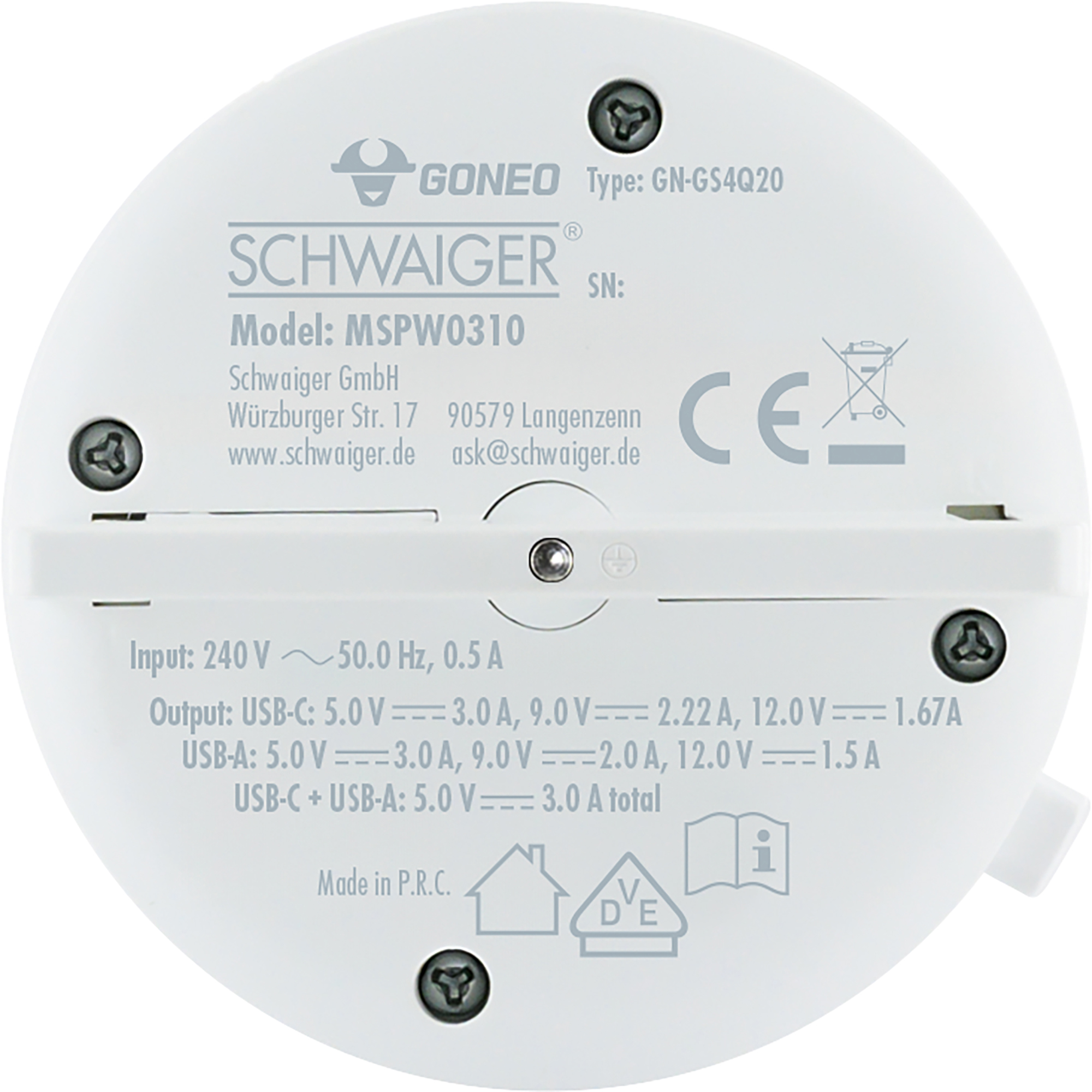 USB-Adapter für Stromschienen