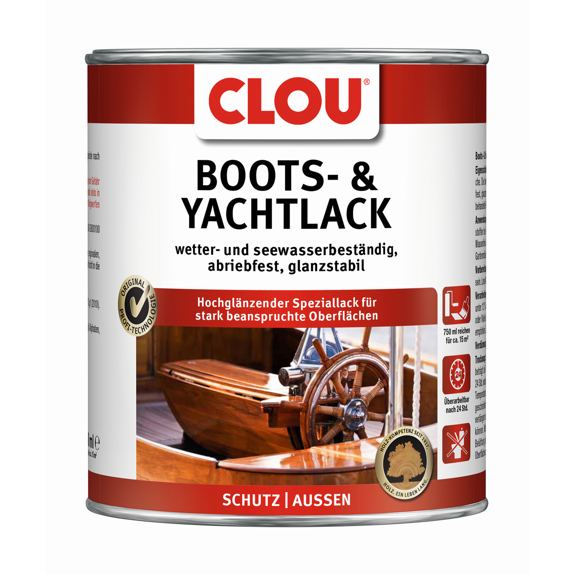 Boots- & Yachtlack farblos hochglänzend 750 ml