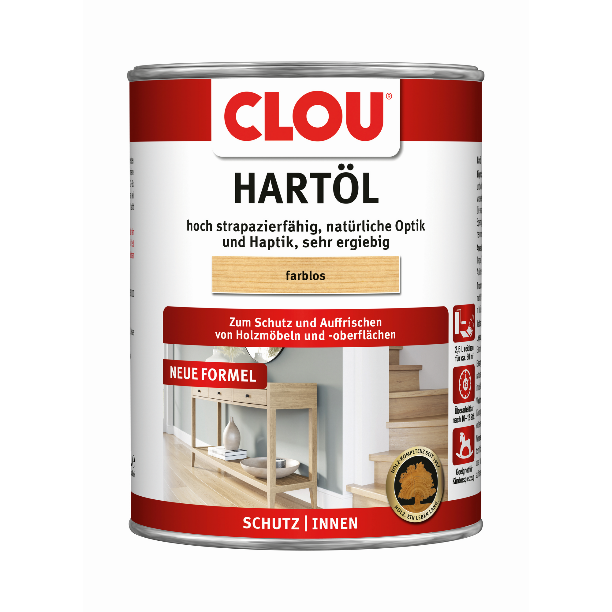Hartöl farblos 2,5 l