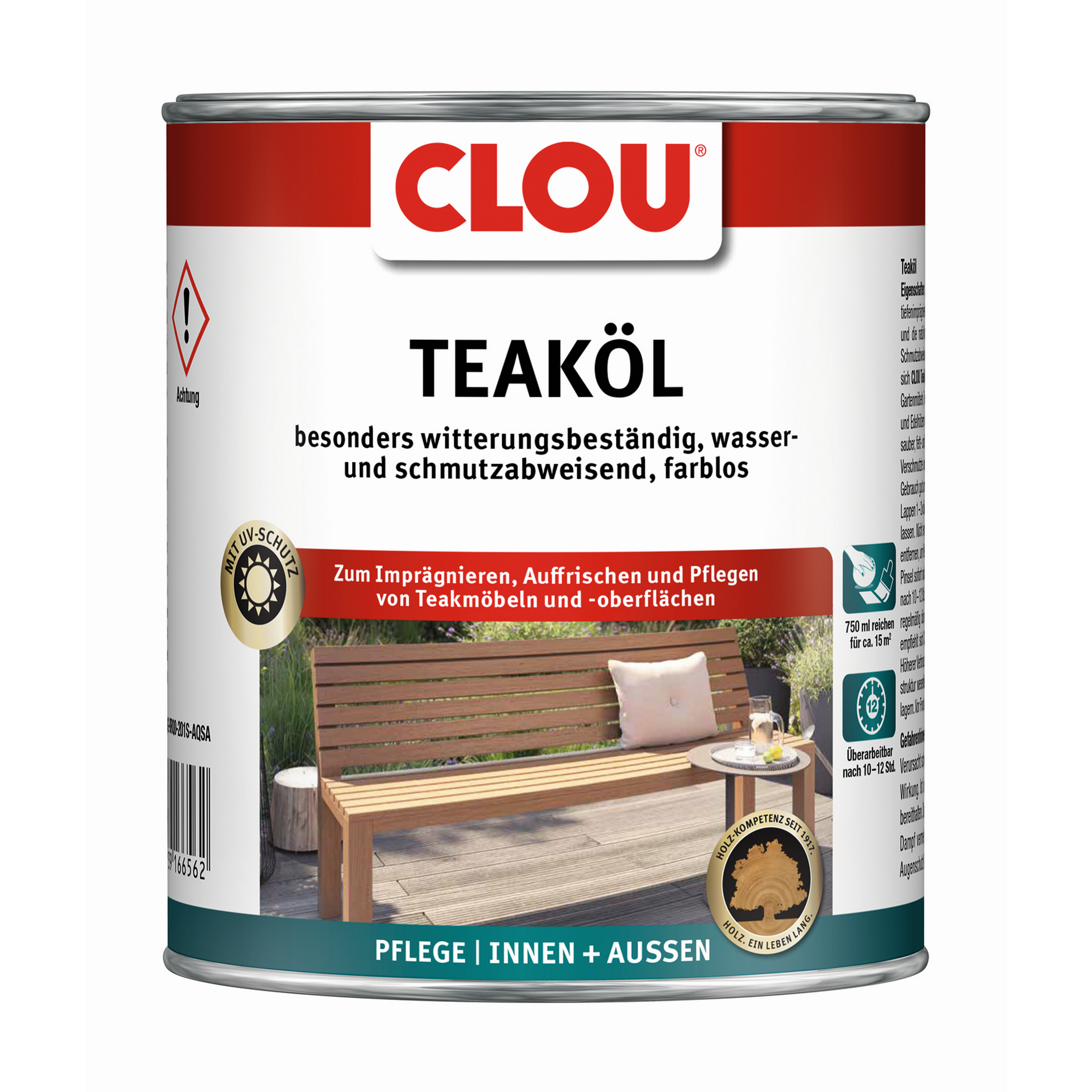Teaköl farblos 750 ml