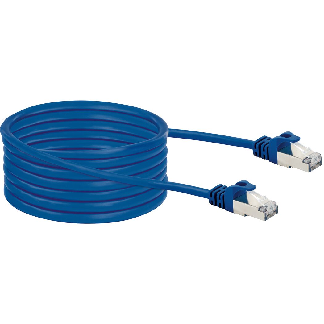 Netzwerkkabel 'CAT 8' blau 10 m