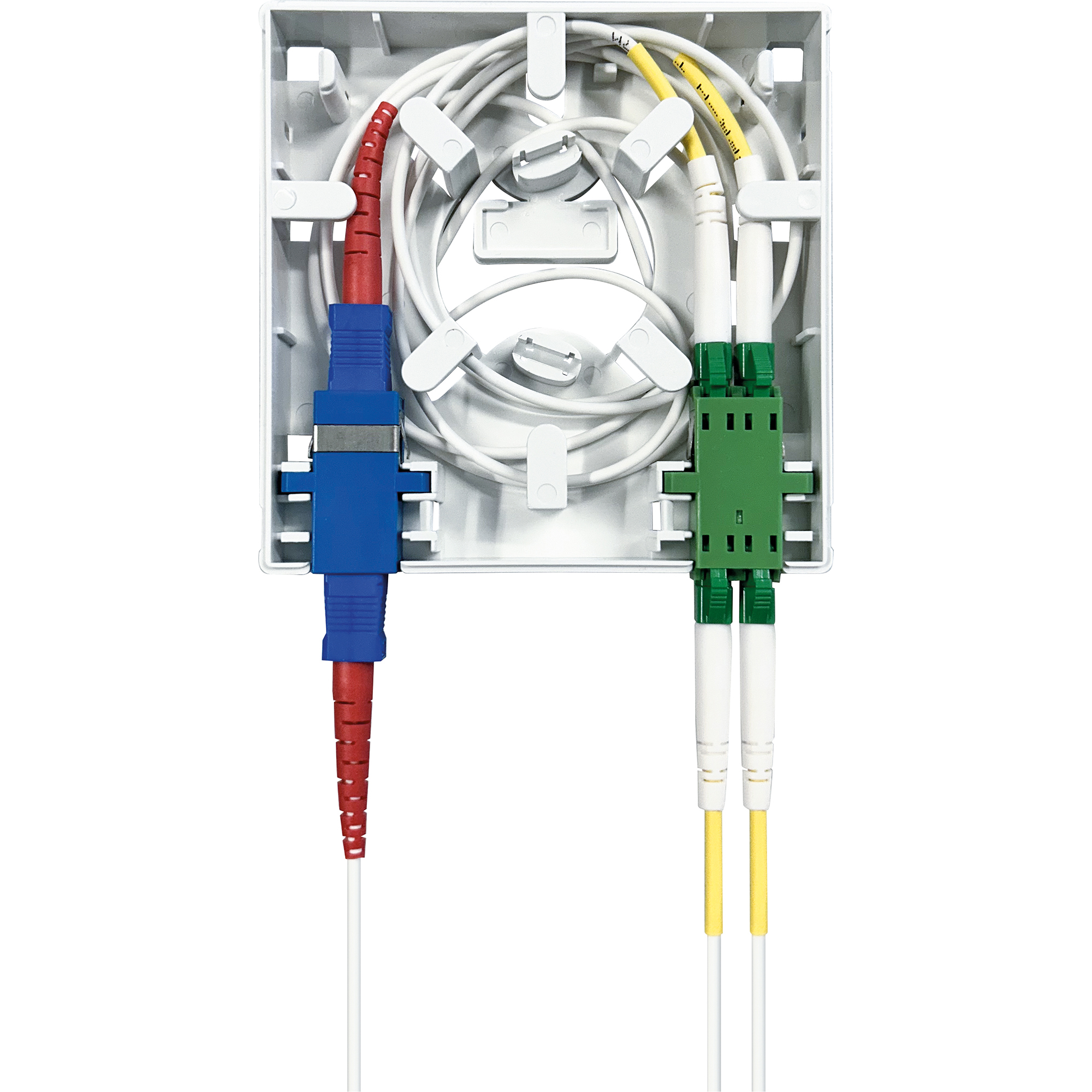 Leergehäuse für Glasfaser 2-fach