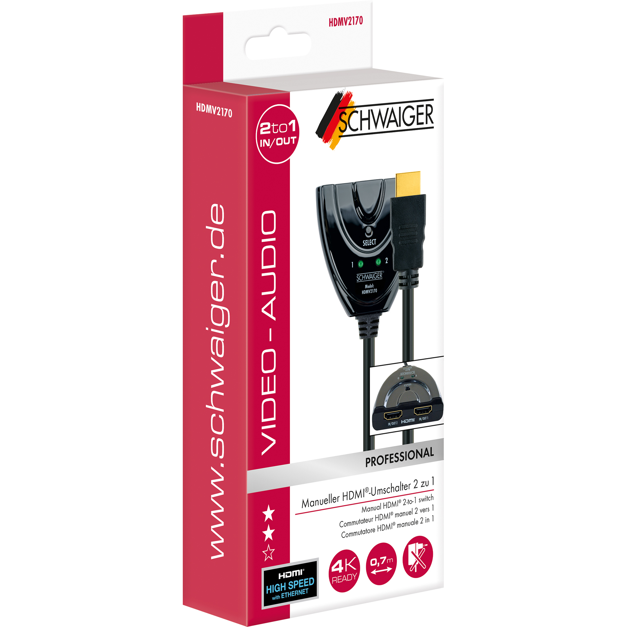 HDMI-Umschalter 2in1