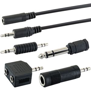 Audio-Adapter-Set 2,5 m schwarz