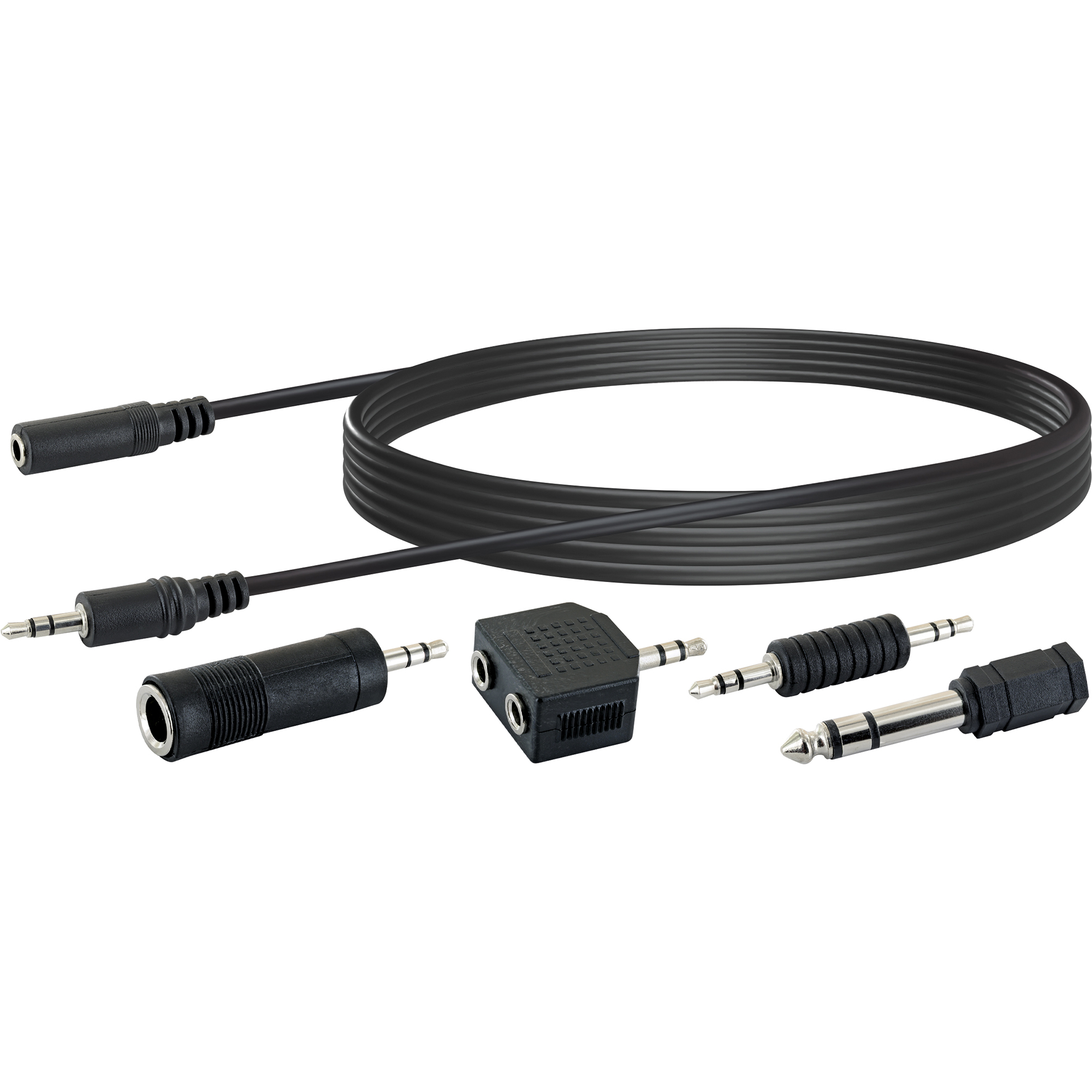 Audio-Adapter-Set 2,5 m schwarz