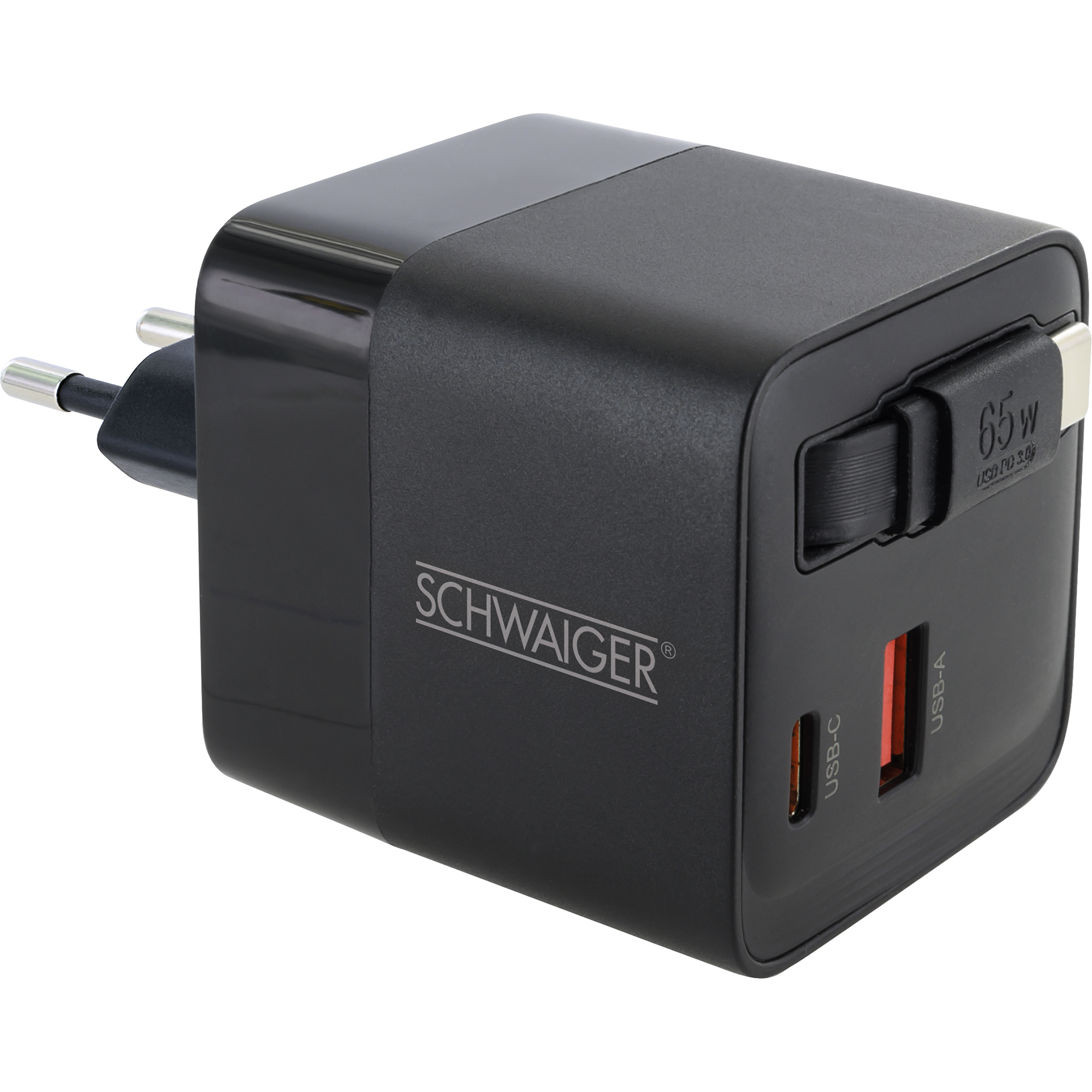 Ladeadapter 'LADR2165' schwarz 65 W