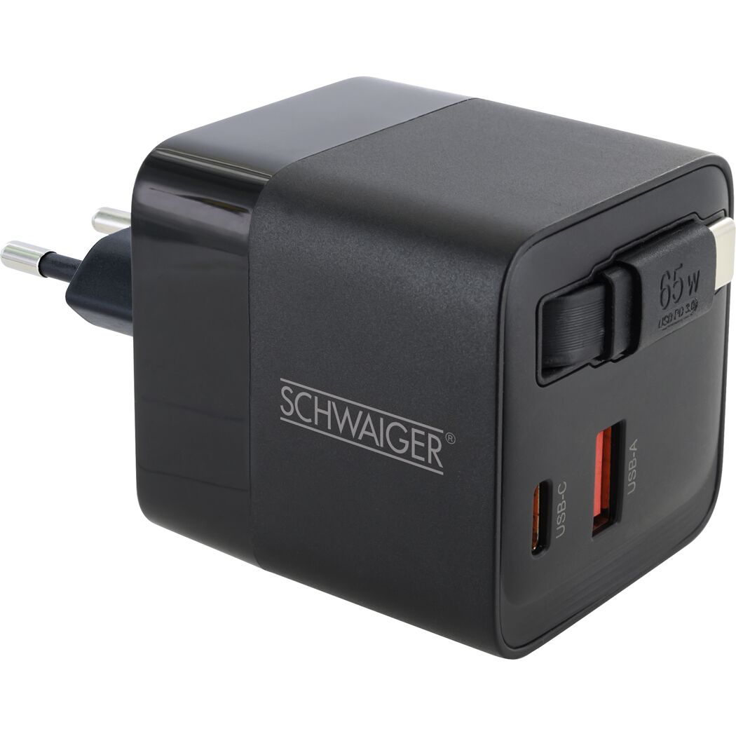 Ladeadapter 'LADR2165' schwarz 65 W