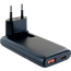 Reiseadapter Euro USB-C/USB-A schwarz
