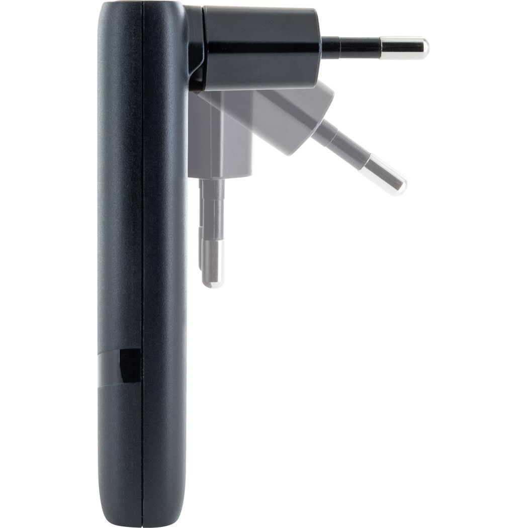 Reiseadapter Euro USB-C/USB-A schwarz