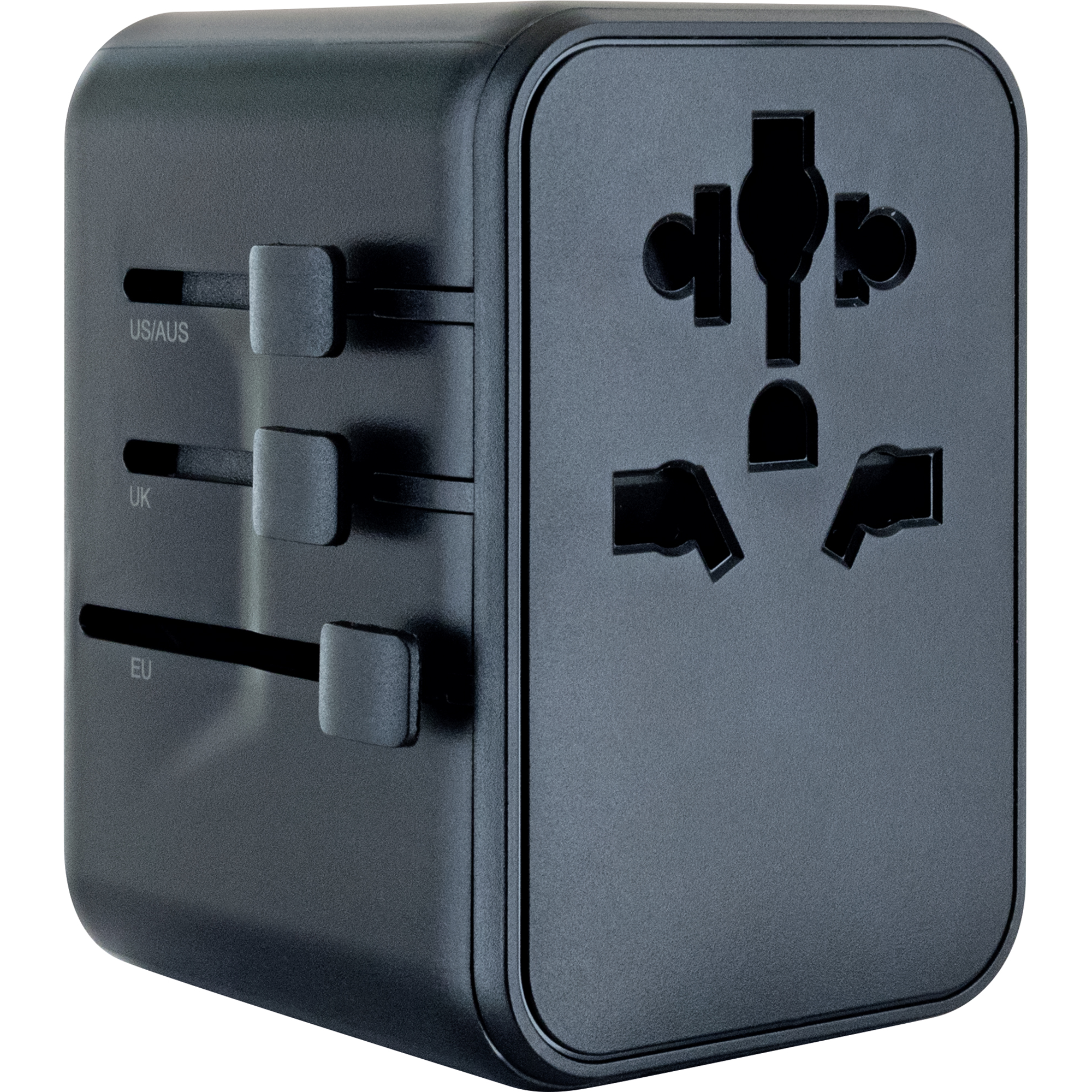 Reiseadapter universal USB-C/USB-A schwarz