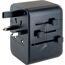 Reiseadapter universal USB-C/USB-A schwarz