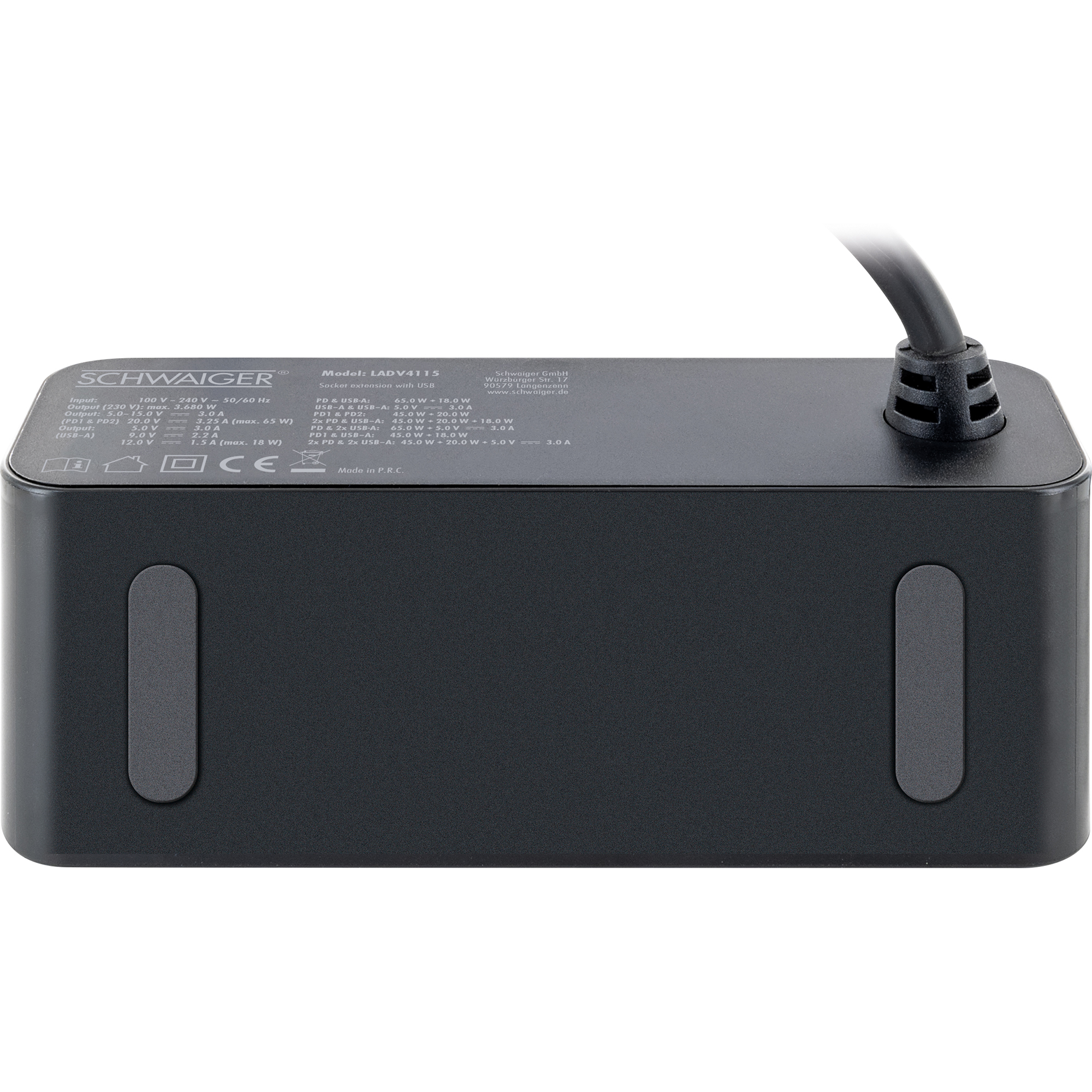 Ladegerät 'LADV4115' schwarz 83 W