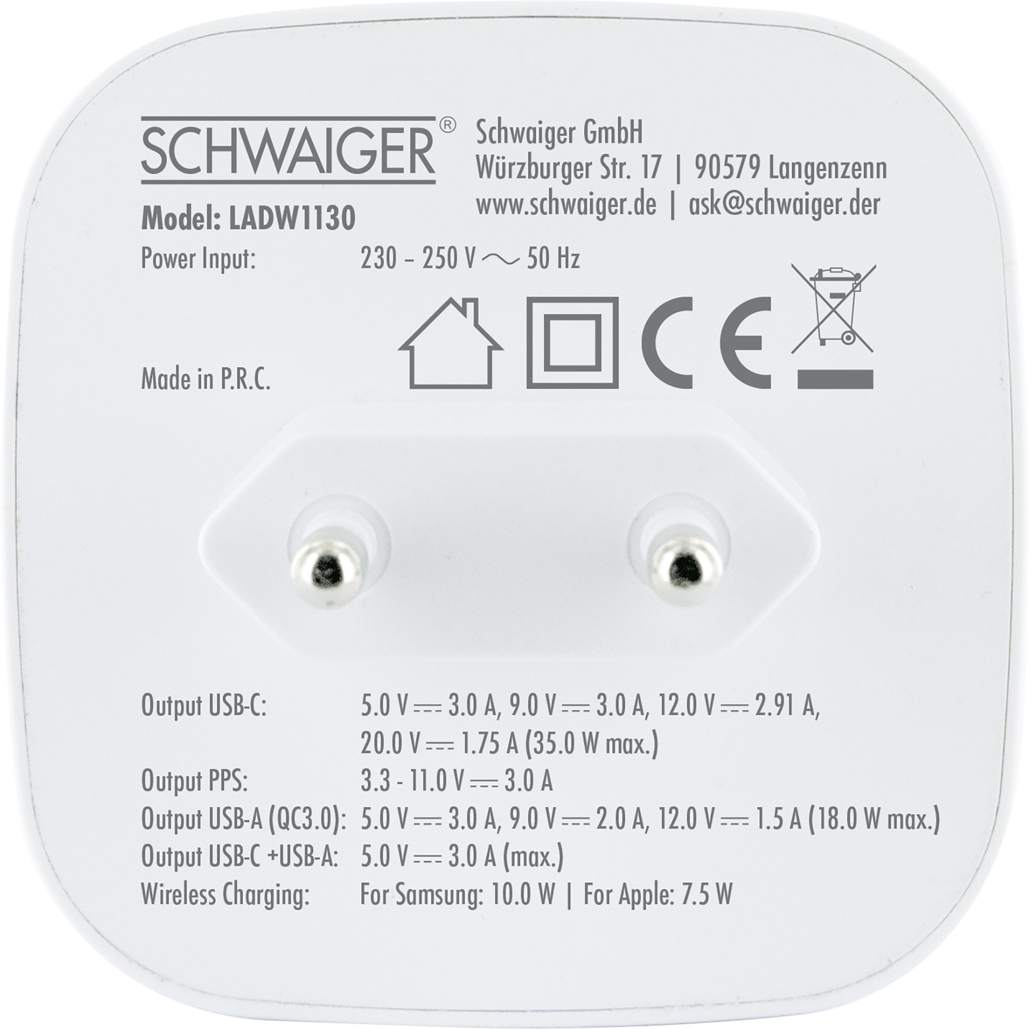 Ladeadapter wireless 30 W
