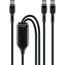 Ladekabel Split USB-C schwarz 1,5 m
