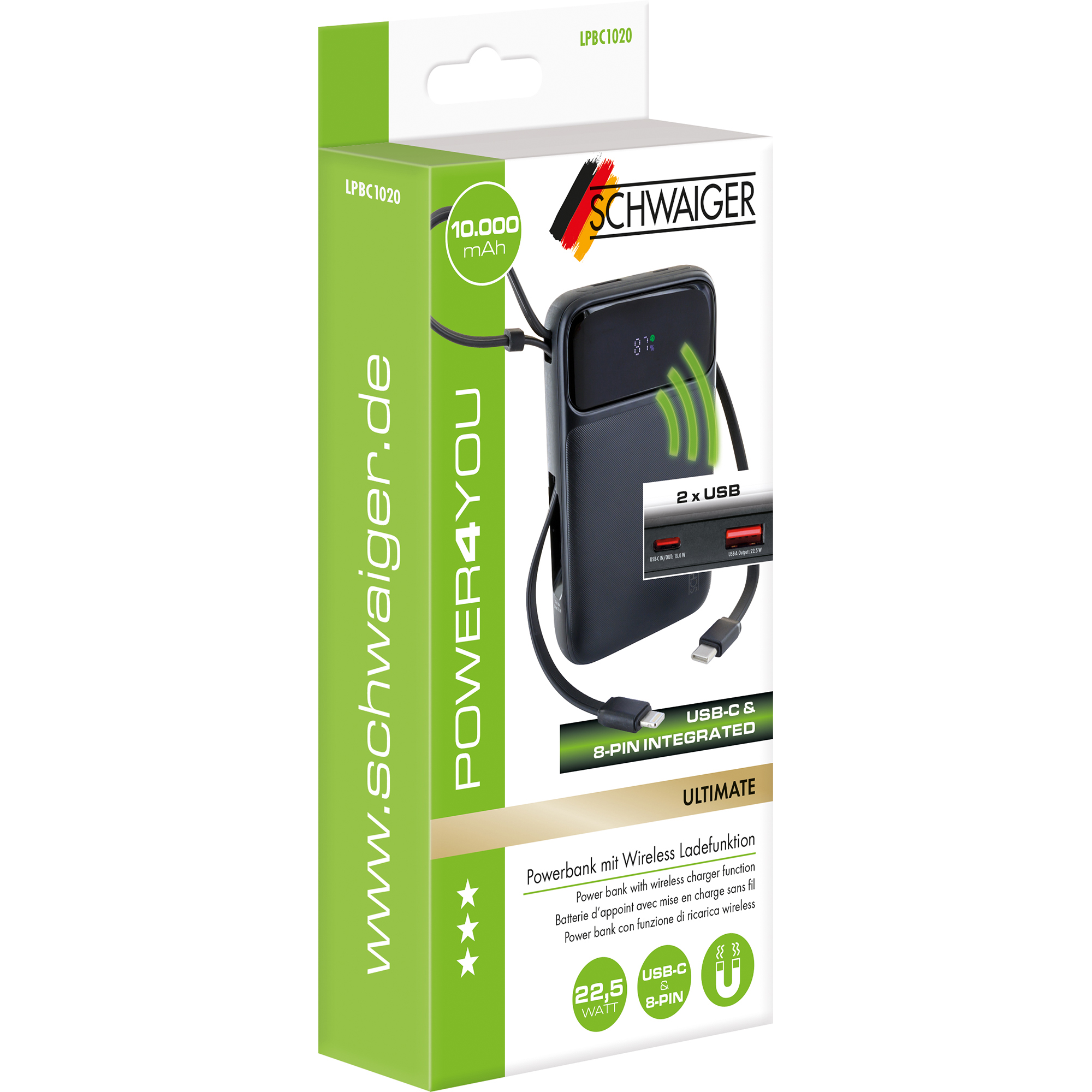 Powerbank magnetisch 20 W 10000 mAh