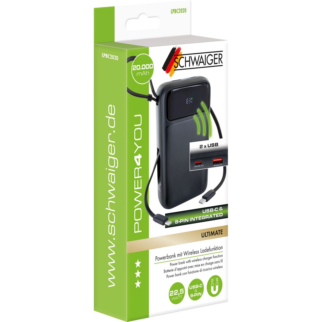 Powerbank magnetisch 20 W 20000 mAh
