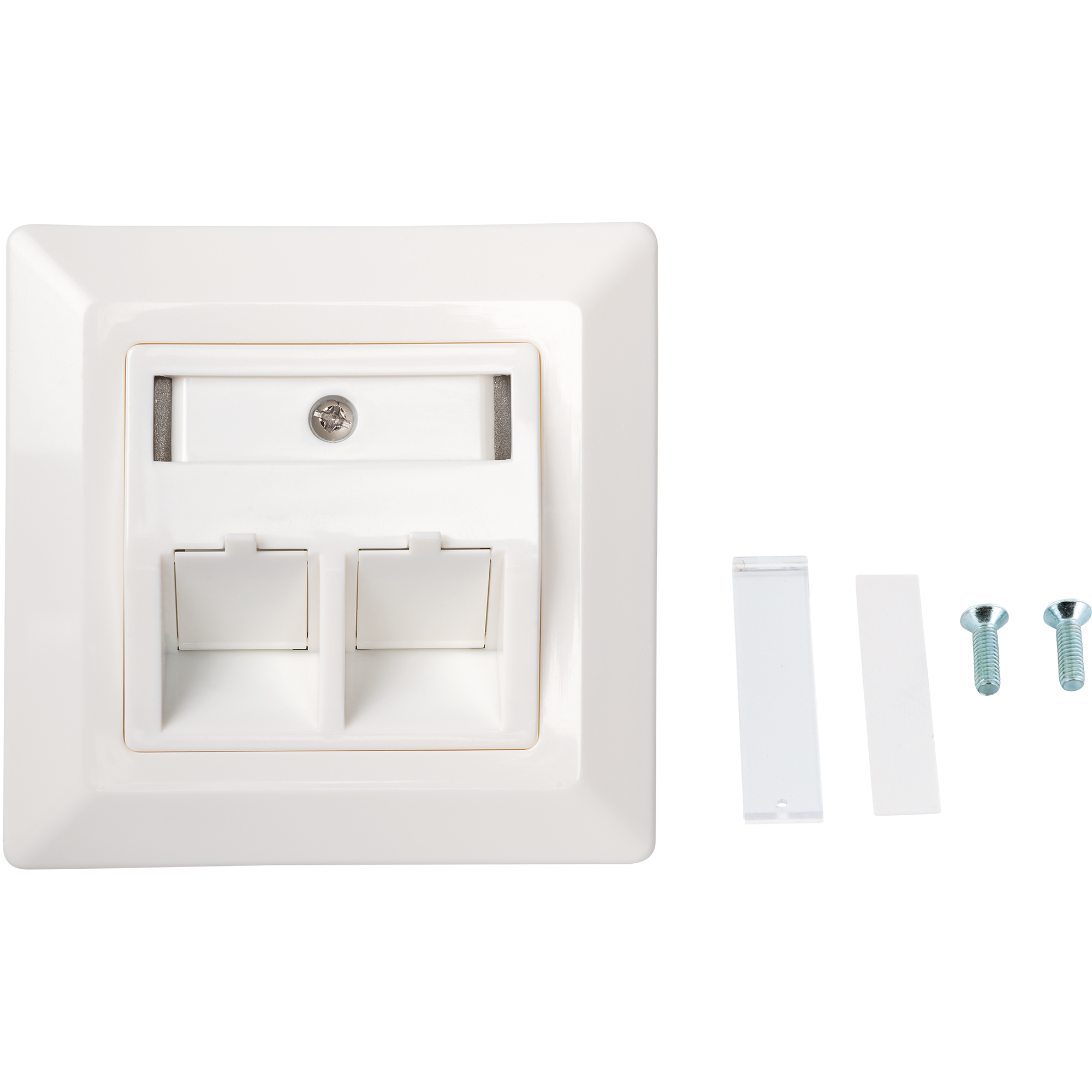 Keystone-Anschlussdose weiß Unterputzmontage