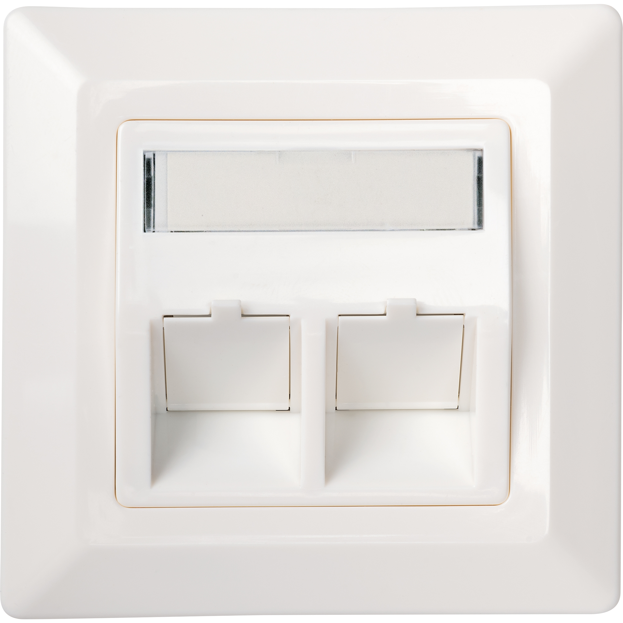 Keystone-Anschlussdose weiß Unterputzmontage