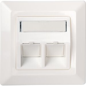 Keystone-Anschlussdose weiß Unterputzmontage